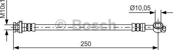 BOSCH 1 987 481 435 - Тормозной шланг autospares.lv