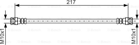 BOSCH 1 987 481 556 - Тормозной шланг autospares.lv