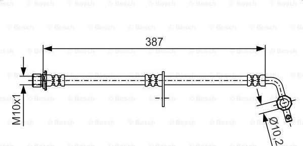 BOSCH 1 987 481 550 - Тормозной шланг autospares.lv