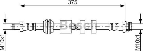 BOSCH 1 987 481 563 - Тормозной шланг autospares.lv