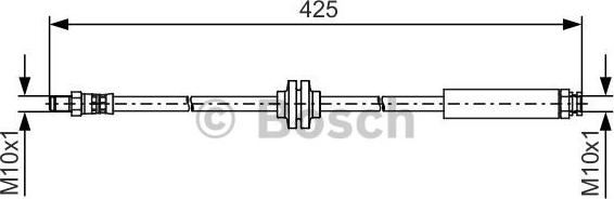 BOSCH 1 987 481 500 - Тормозной шланг autospares.lv