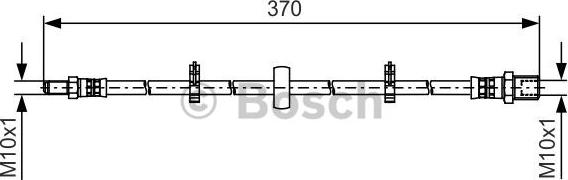 BOSCH 1 987 481 508 - Тормозной шланг autospares.lv