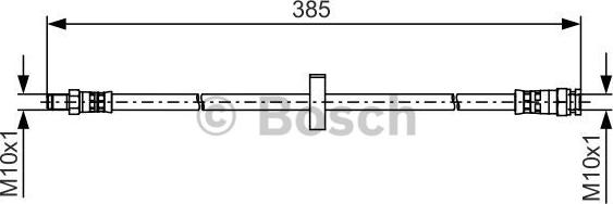 BOSCH 1 987 481 531 - Тормозной шланг autospares.lv