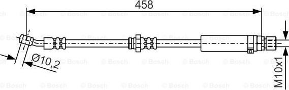 BOSCH 1 987 481 661 - Тормозной шланг autospares.lv