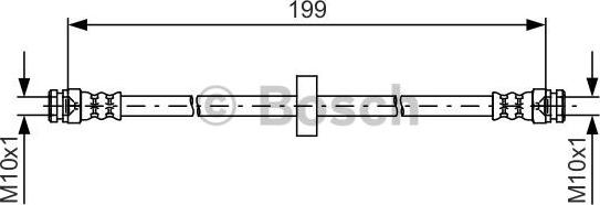 BOSCH 1 987 481 607 - Тормозной шланг autospares.lv