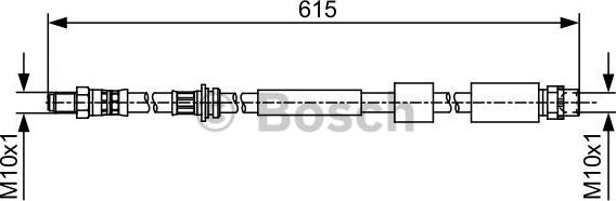 BOSCH 1 987 481 615 - Тормозной шланг autospares.lv