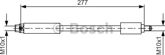 BOSCH 1 987 481 616 - Тормозной шланг autospares.lv