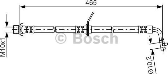 BOSCH 1 987 481 613 - Тормозной шланг autospares.lv