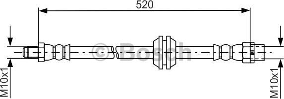 BOSCH 1 987 481 680 - Тормозной шланг autospares.lv