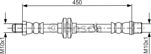 BOSCH 1 987 481 683 - Тормозной шланг autospares.lv