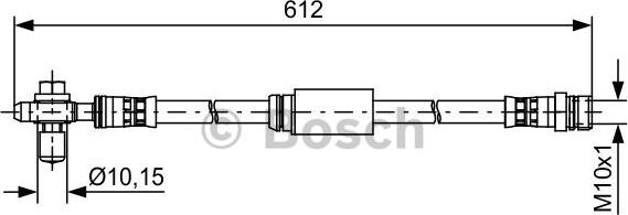 BOSCH 1 987 481 631 - Тормозной шланг autospares.lv