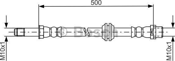 BOSCH 1 987 481 676 - Тормозной шланг autospares.lv