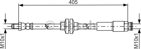 BOSCH 1 987 481 671 - Тормозной шланг autospares.lv