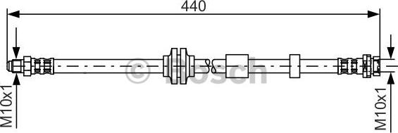 BOSCH 1 987 481 059 - Тормозной шланг autospares.lv