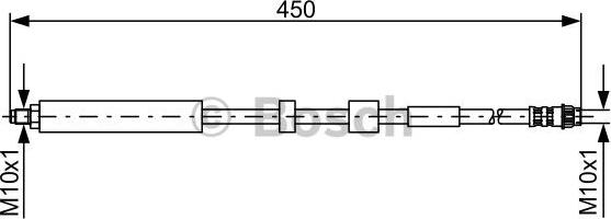 BOSCH 1 987 481 051 - Тормозной шланг autospares.lv