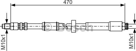 BOSCH 1 987 481 004 - Тормозной шланг autospares.lv