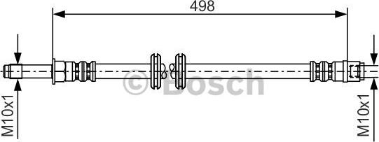 BOSCH 1 987 481 006 - Тормозной шланг autospares.lv