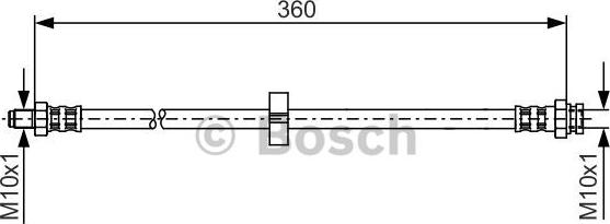 BOSCH 1 987 481 002 - Тормозной шланг autospares.lv