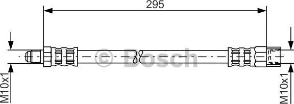 BOSCH 1 987 481 015 - Тормозной шланг autospares.lv