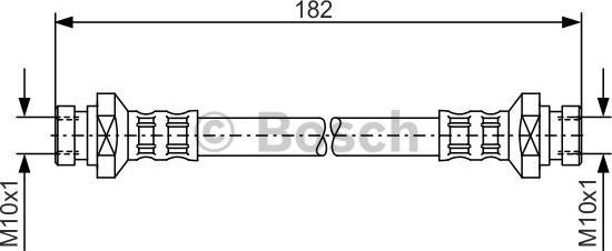 BOSCH 1 987 481 010 - Тормозной шланг autospares.lv