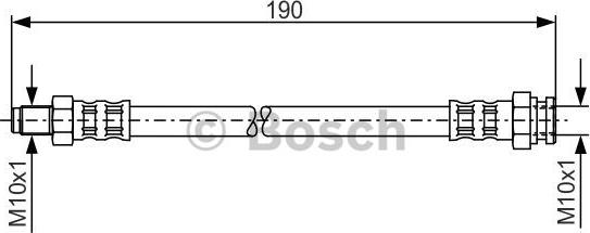 BOSCH 1 987 481 011 - Тормозной шланг autospares.lv