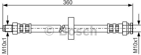 BOSCH 1 987 481 017 - Тормозной шланг autospares.lv