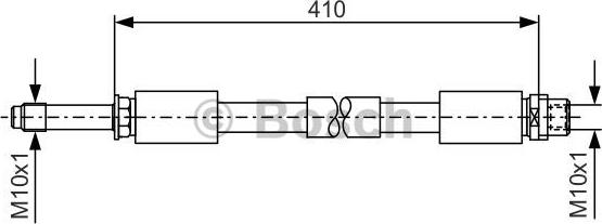 BOSCH 1 987 481 020 - Тормозной шланг autospares.lv