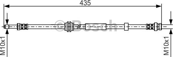 BOSCH 1 987 481 023 - Тормозной шланг autospares.lv