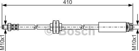 BOSCH 1 987 481 022 - Тормозной шланг autospares.lv