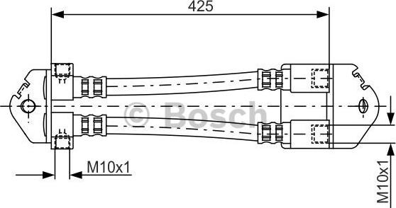 BOSCH 1 987 481 073 - Тормозной шланг autospares.lv