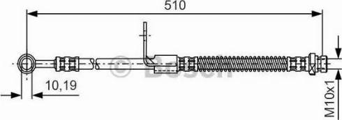 BOSCH 1 987 481 156 - Тормозной шланг autospares.lv