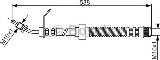 BOSCH 1 987 481 151 - Тормозной шланг autospares.lv