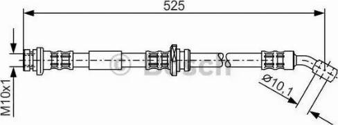 BOSCH 1 987 481 109 - Тормозной шланг autospares.lv