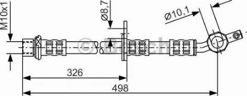 BOSCH 1 987 481 104 - Тормозной шланг autospares.lv