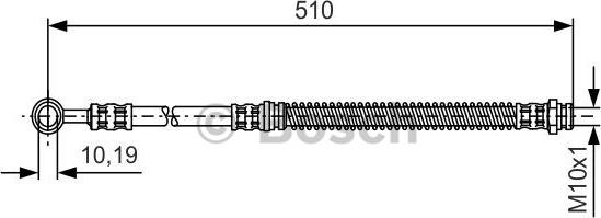 BOSCH 1 987 481 110 - Тормозной шланг autospares.lv