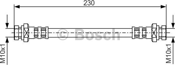 BOSCH 1 987 481 111 - Тормозной шланг autospares.lv