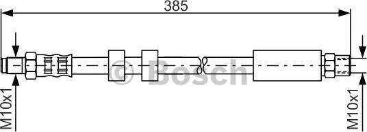 BOSCH 1 987 481 117 - Тормозной шланг autospares.lv