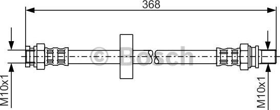 BOSCH 1 987 481 180 - Тормозной шланг autospares.lv