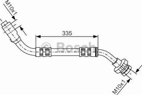 BOSCH 1 987 481 122 - Тормозной шланг autospares.lv