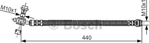 BOSCH 1 987 481 175 - Тормозной шланг autospares.lv