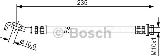 BOSCH 1 987 481 177 - Тормозной шланг autospares.lv