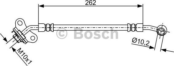 BOSCH 1 987 481 893 - Тормозной шланг autospares.lv