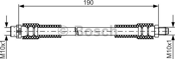 BOSCH 1 987 481 845 - Тормозной шланг autospares.lv