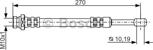 BOSCH 1 987 481 300 - Тормозной шланг autospares.lv