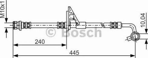 BOSCH 1 987 481 318 - Тормозной шланг autospares.lv