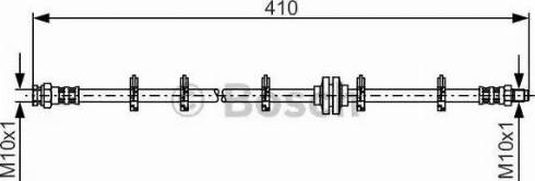 BOSCH 1 987 481 335 - Тормозной шланг autospares.lv