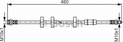 BOSCH 1 987 481 336 - Тормозной шланг autospares.lv