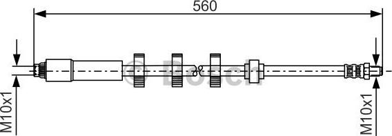 BOSCH 1 987 481 290 - Тормозной шланг autospares.lv