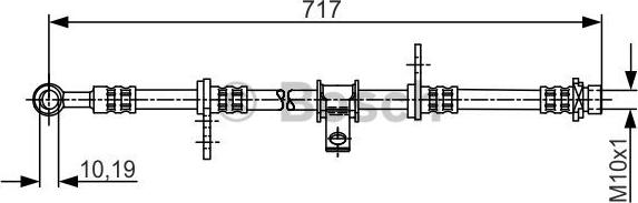 BOSCH 1 987 481 244 - Тормозной шланг autospares.lv