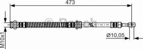 BOSCH 1 987 481 255 - Тормозной шланг autospares.lv